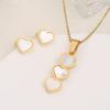 Customizable Summer New Arrival Hot Sale Versatile Polished Non Tarnish Triple Connected Heart Shaped Stainless Steel Necklace