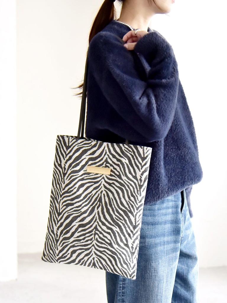 Caranciel Women's 2-Way Animal Tote Bag, 610020002, Charcoal Gray, One Size