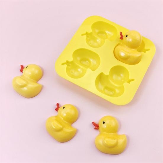 Enten Silikonform Lebensmittelqualität Schokoladenform für Pudding Gelee Gips Leicht zu lösen Hitzebeständig Enten Keksform für Kuchen Deko Süßigkeiten