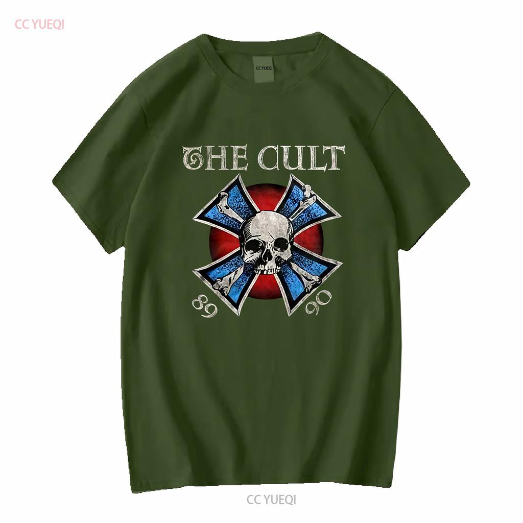 The Cult Iron Cross T Shirt S 3X vintage Washed Breathable Versatile Unisex Casual Stretched Comfortable Stylish streetwear