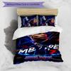 3pcs M-Mbappe Cover Set - Personalized Name, HD Printed Bedding with 1 Cover and 2 Pillowcases - Perfect for Home Decor, Easy Care