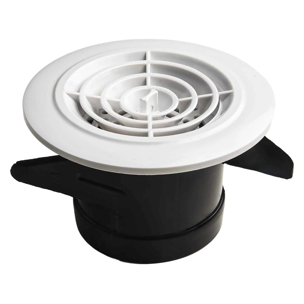 Screen Grille Louver Round Air Vent Office 118mmx72mm 4.65 X2.83 D*H Wall Mounted Air Vent Ceiling Mounted Vent