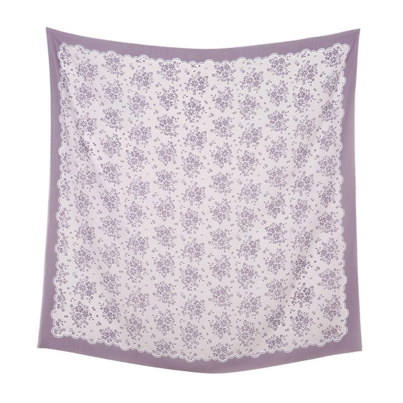 New Malaysia Printed Hijab Scarves Cotton Voile Square Scarf Hijab Tudung Bawal Muslim Women Headscarf Wraps Hijabs 110*110cm