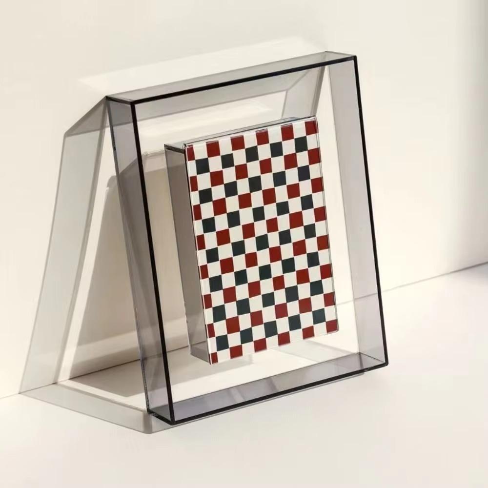 5 Inch Acrylic Photo Frame Floating Colorful Photocard Holder Transparent Wall Mounted Poster Picture Display Stand