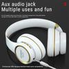 KH20 Earphones Over Ear Bluetooth Headphones Wireless Headset with Built-in Mic Soft Earmuffs Retractable Holder Connecting Audio Cable on Clearance