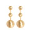 Vintage Jewelry with A High-end Feel, Vantage Size Brushed Round Pendant Earrings, Metal Style Fashionable Tassel Earrings