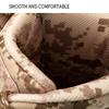 New Men's Motorcycle Boots Camouflage High Cut Breathable Motorcycle Boots Anti Slip Outdoor Hiking Boots Alum Fishing Boots Hi
