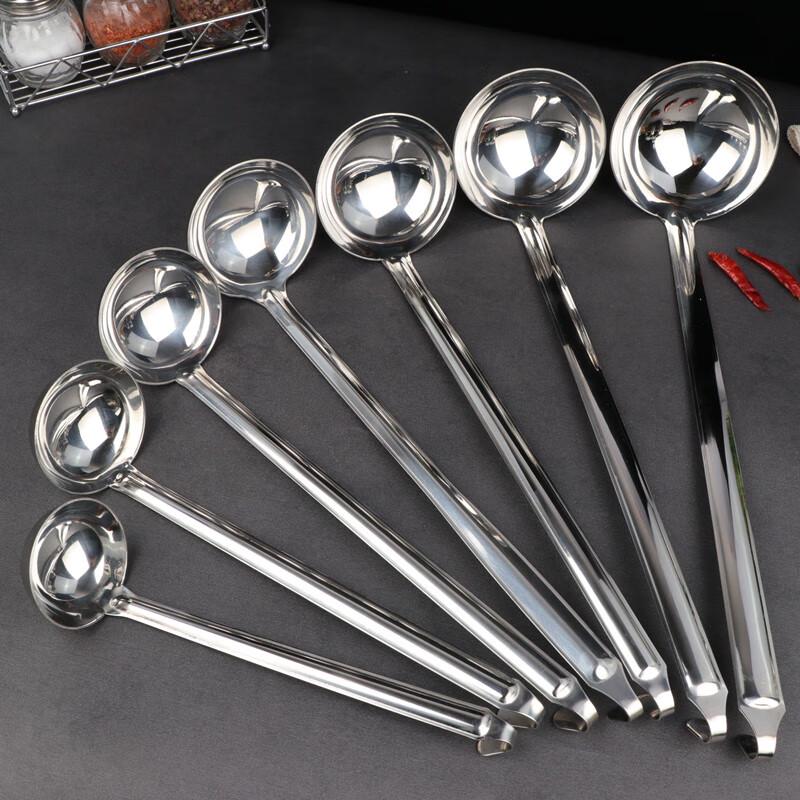 Homeglen Thickened Stainless Steel Long Handle Soup Spoon