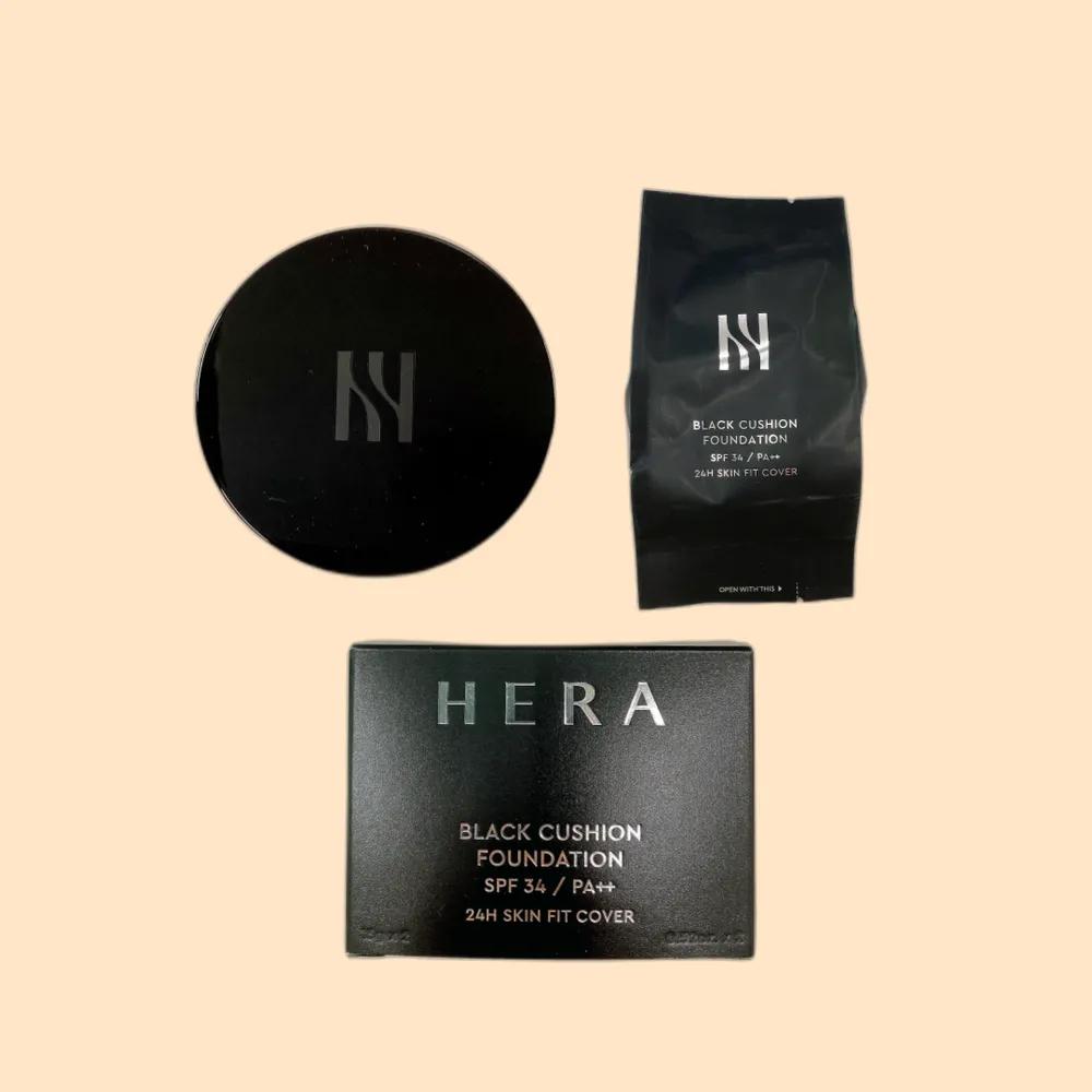 NEW HERA Black Cushion Foundation Main Product 15g + Refill 15g (SPF34/PA++) 13N1