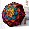 Vibrant Mandala Wall Art: Colorful Circular Decor for Any SpaceUmbrella with Cute Design, Portable 3-Fold Compact Umbrella for Men & Women, Valentine'