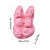 3D Rabbit Silicone Mold Easy Release Handmade Crafts Casting Tool Easter Silicone Molds for Gummies Cupcake Fudge Candy Jelly