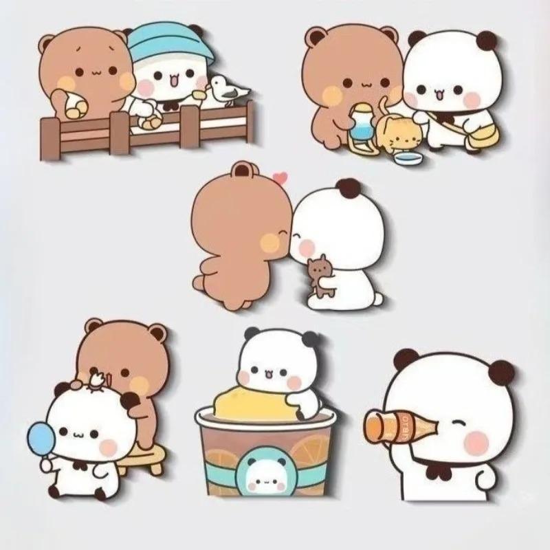 Cute Anime Bubu Dudu Fridge Magnets Kawaii Panda Yier Refrigerator Magnets Sticker Home Decor Sticker Creative Home Accessories