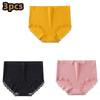 3 Pcs/lot Women's Underpants Soft Cotton Panties Girls High Waist Briefs Striped Panty Sexy Female Underwear Big Size M-XXL