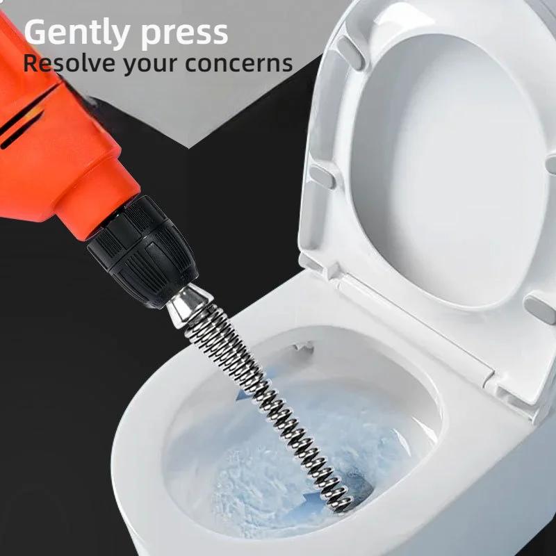 1/1.5/2.5/3.5/5 Meter Home Drain Cleaner 10mm Dia Pipe Spring Anti-Rust Sewer Sink Basin Pipeline Clogged Remover Cleaning Tool