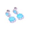 European and American Trendy Zircon Opal Inlaid Women's Earrings
