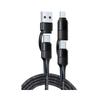 PD Two-in-One Braided Fast Charging Cable for Apple & Huawei