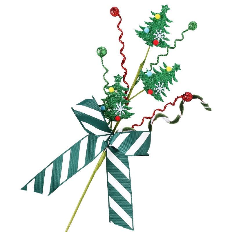 Christmas Branch Candy Bell Christmas Tree Bouquet For Diy Wreath Flower Arrangement Accessories Christmas New Year Decoration