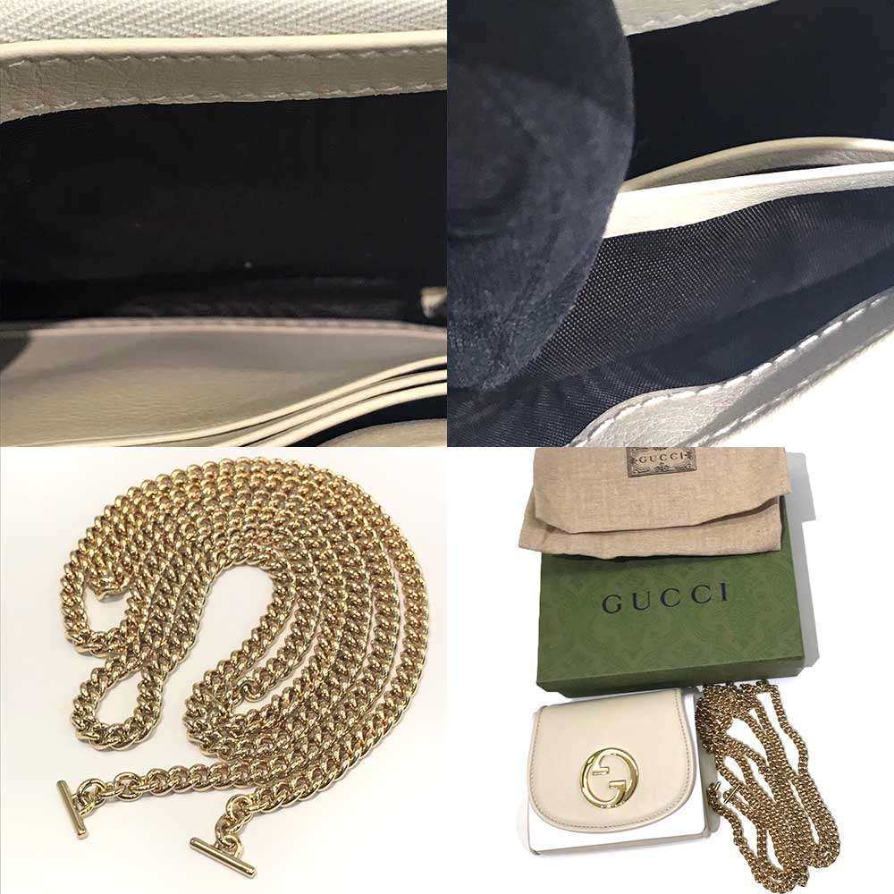 Used GUCCI BlondyBifold Wallet leather Women