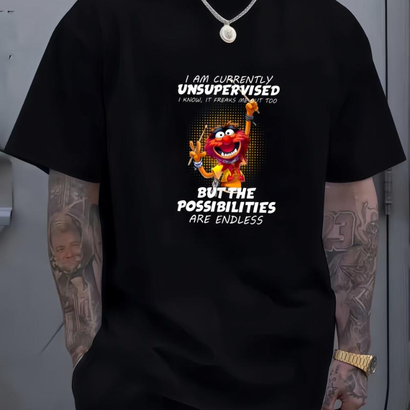 Unisexs Heavy Pattern Tshirt Rock Drummer Fun Quotes Black Band Shirt Suitable for Concert and Casual Wear Music Theme Tshirt