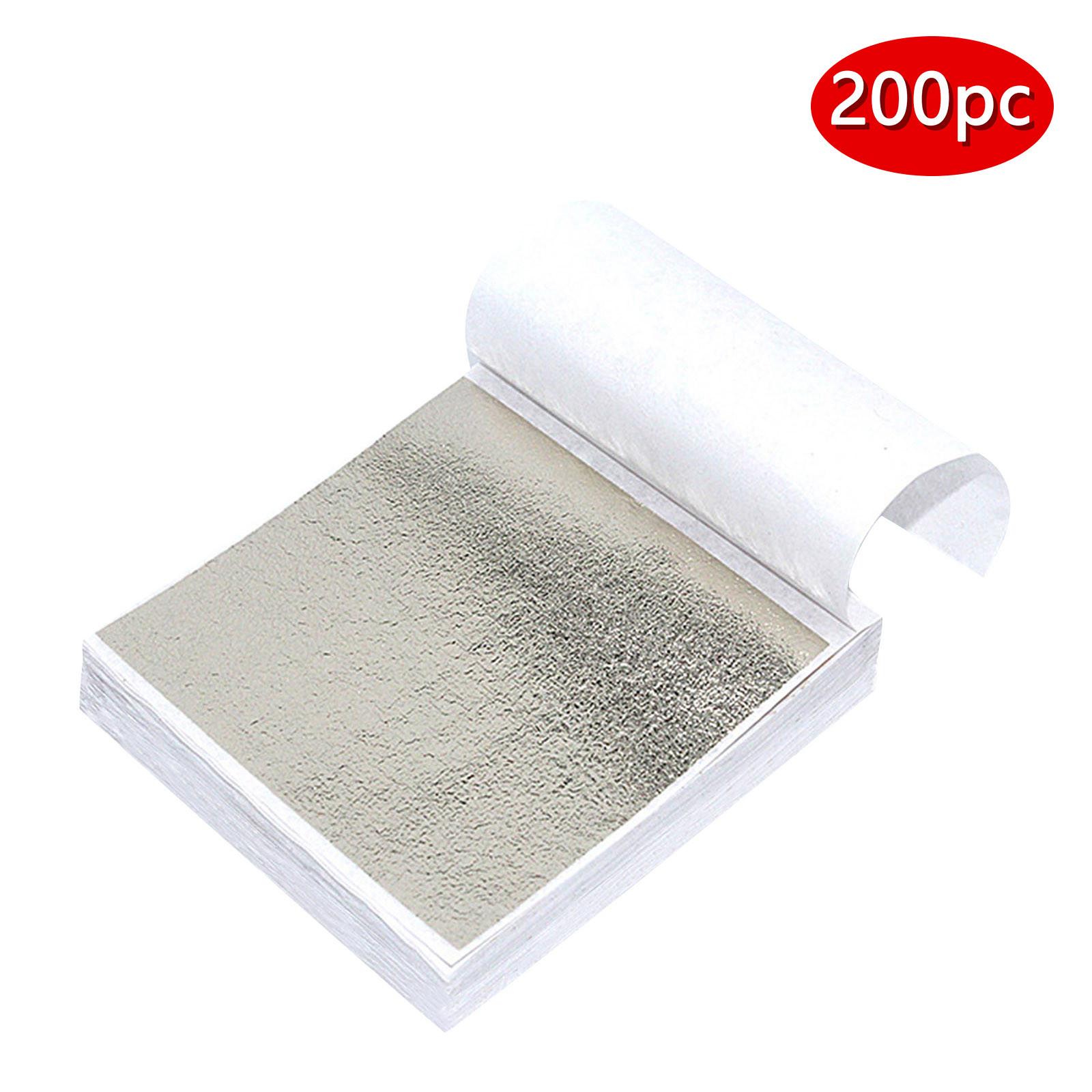 

200 Sheets Imitation Gold Foil Paper Leaf Gilding DIY Art Craft Paper Birthday Party Wedding Cake Dessert Decorations L