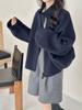 Women's Petite Double-Sided Wool Coat, Short Style with Zipper, New High-End 2025 Autumn/Winter Collection