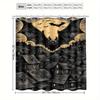 1Pc, Simple, Bat Pattern Shower Curtain- Elegant Natural Design For Every Scene Including 12 Hooks, Polyester Fabric For Easy