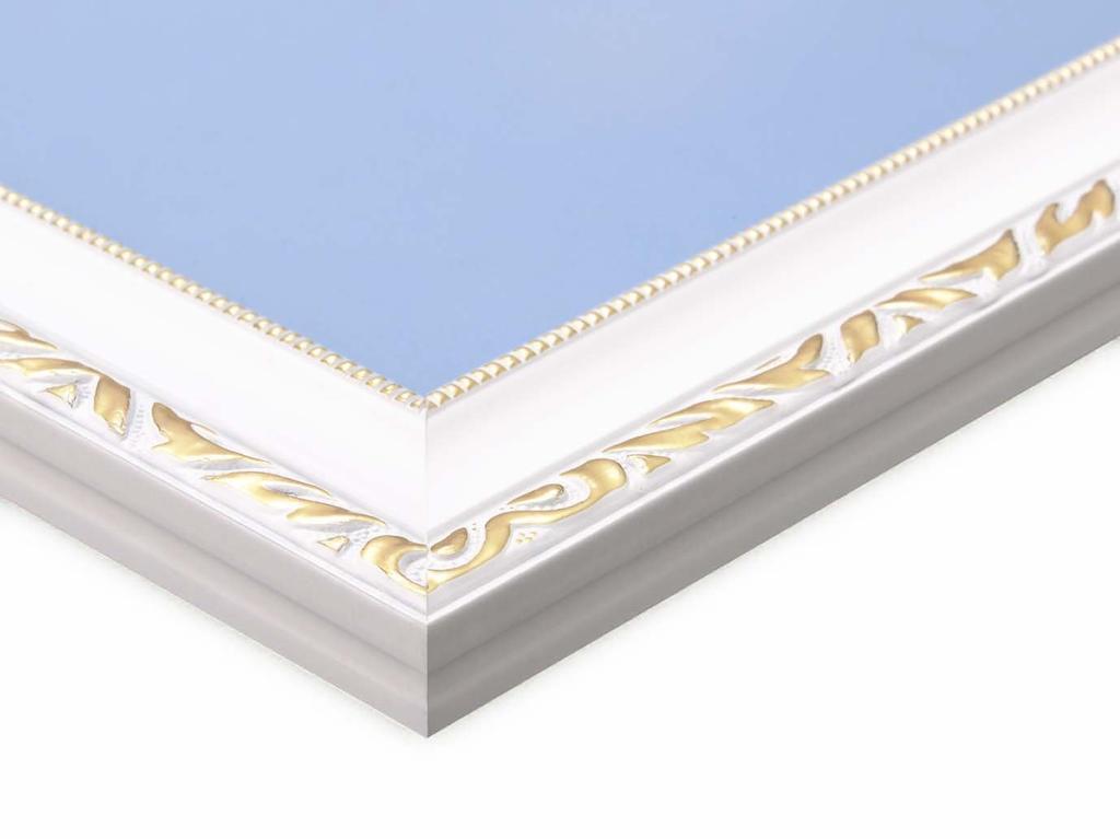 BEVERLY GF103H, a Luxurious Wooden Puzzle Frame (50x75cm, Panel No. 10) In White with a Wall Hanging Cord, UV Protection, and No Tools Required.