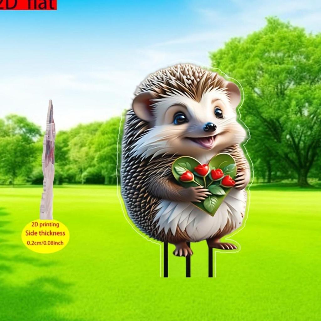 2D Acrylic Garden Stake Decoration Decor Plaque for Party Balcony Festival