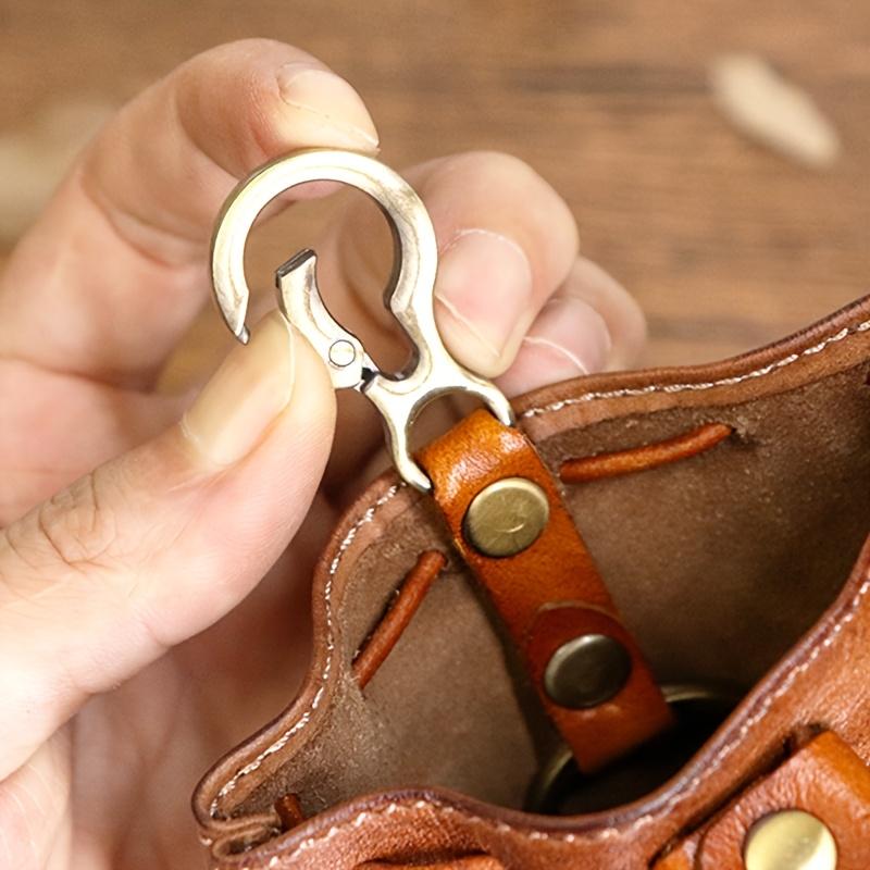 Leather Vintage Coin Purse Mini Storage Bag, Classic Style Compact And Portable, Anti-Loss And Anti-Theft,Multifunctional Key Holder