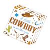 Western Cowboy Party Tableware Set Horse Party Plates Flags Napkins Tablecloth for Birthday CelebrationsThemed Events