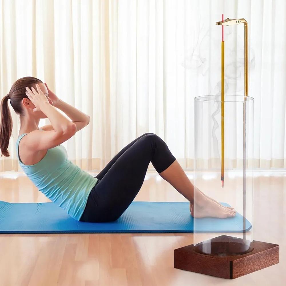 

Простая курильница со съемным стеклянным пеплоуловителем, портативный держатель для палочек для медитации