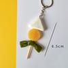 Spiedino di Calamari Pvc Porta Chiave Auto Chiave di Casa Cibo Finto Portachiavi Spiedino Simulatione Portachiavi Barbecue Moda Coreana Gioielli Ciondolo per Borsa
