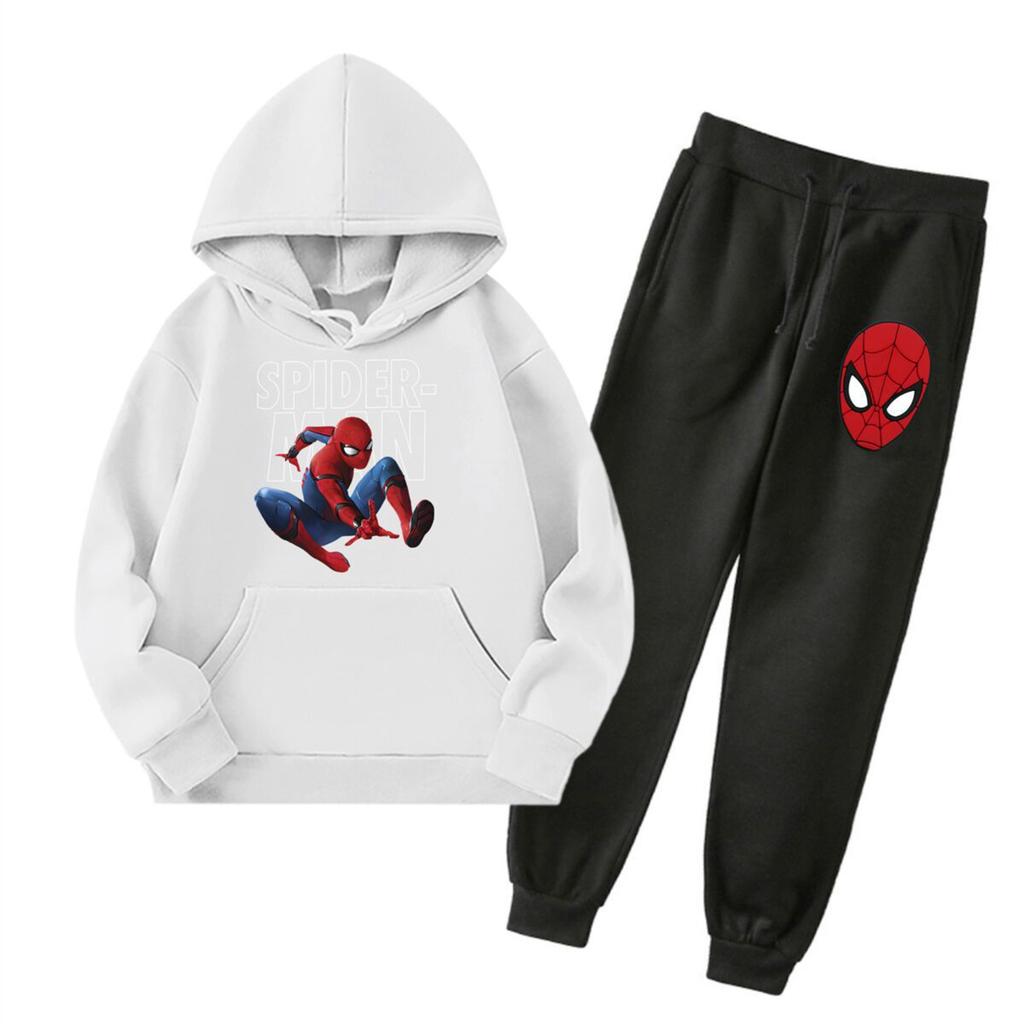 Kids Hoodie and Sweatpants Set Graphic Print with Pockets for Boys and Girls
