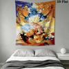 DRAGON BALL Wall Tapestry Aesthetic Wall Hanging Printed Fabric Blanket Decorative Tapestries for Bedroom Living Room Home Decor