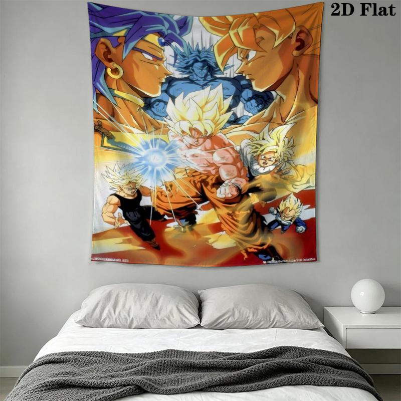 DRAGON BALL Wall Tapestry Aesthetic Wall Hanging Printed Fabric Blanket Decorative Tapestries for Bedroom Living Room Home Decor