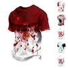 Men's Short Sleeve Halloween Print T-Shirt Casual Fashion Top