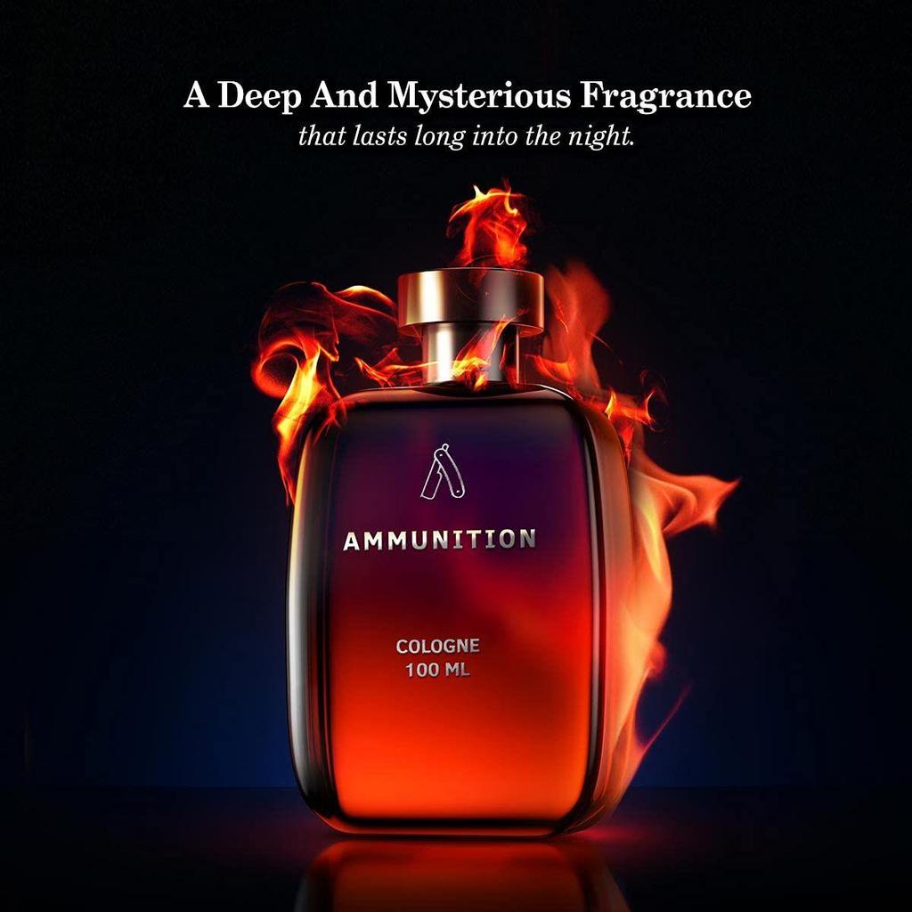 Ustraa Base Camp & Ammunition Cologne je 100 ml| Parfüm für Männer | Langanhaltendes Parfüm | Frischer und zitrischer Duft | Mit 3x Duft