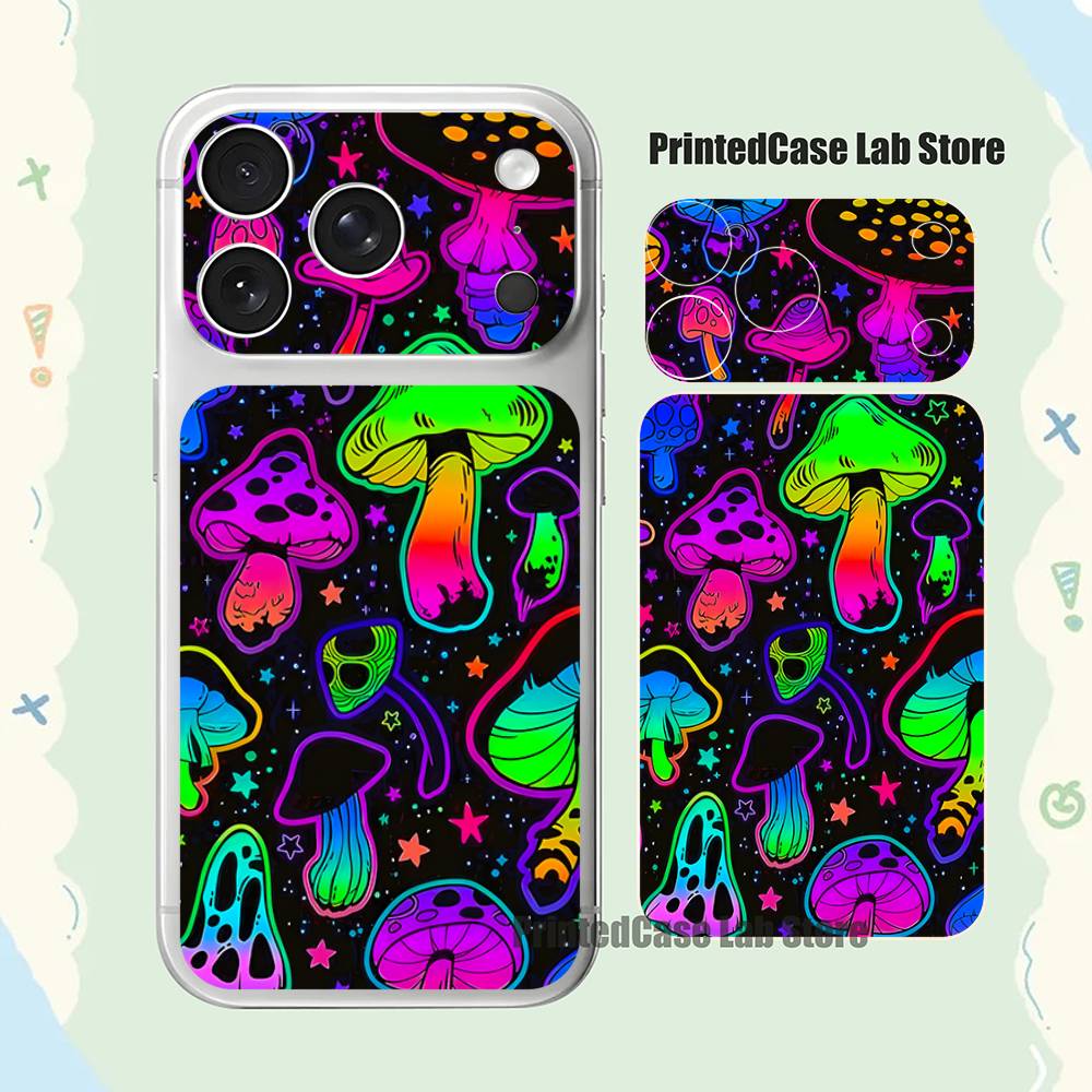 

Trippy Art Mushroom Full Screen Protective Film For iphone 17 Pro Max Lens Protector Back Films Phone iPhone17promax