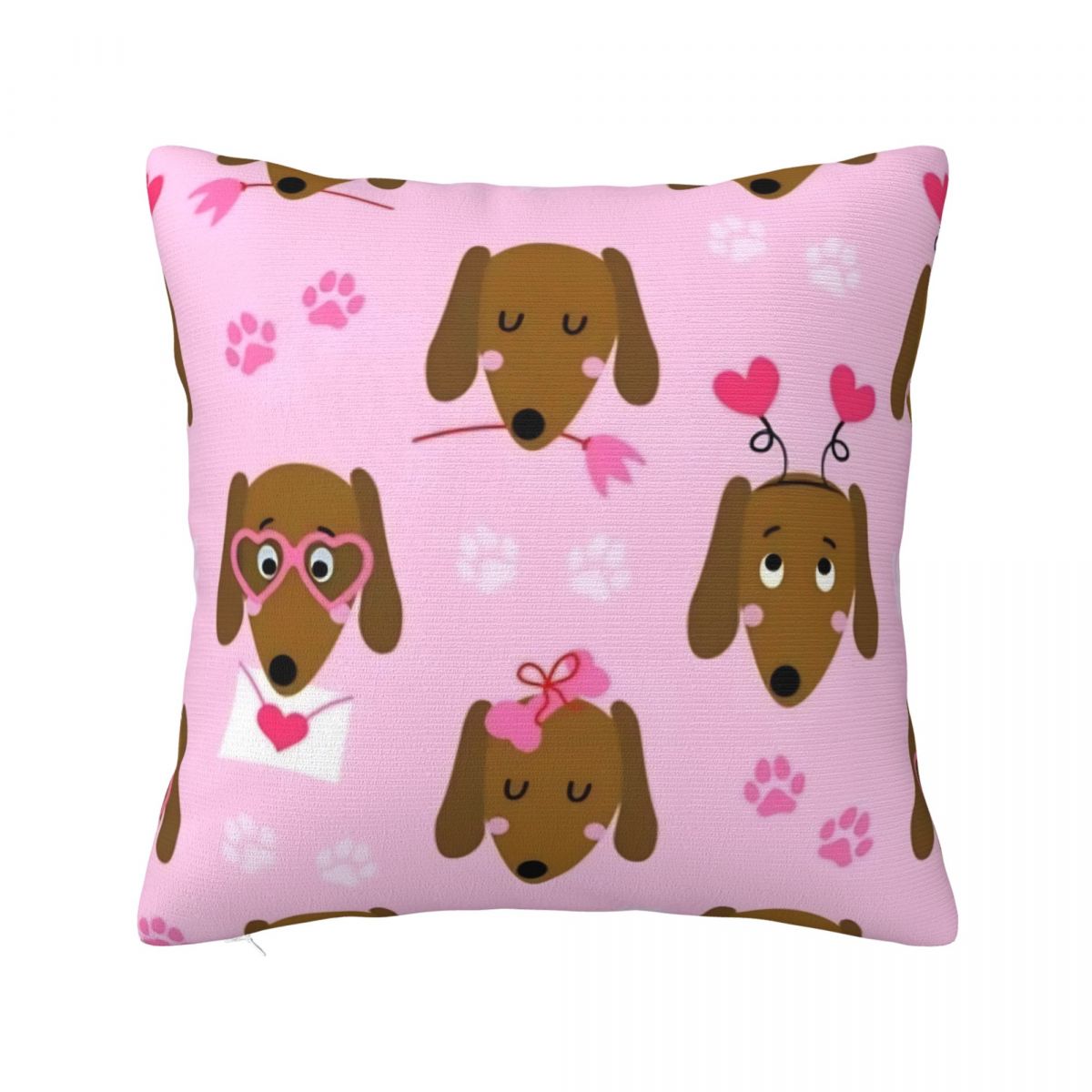 

Dachshund Dog Funny Pillow Cases Wiener Sausage Doxie Cushion Cover Awesome Decorative Pillowcase for Home 18 30x30cm 12x12in