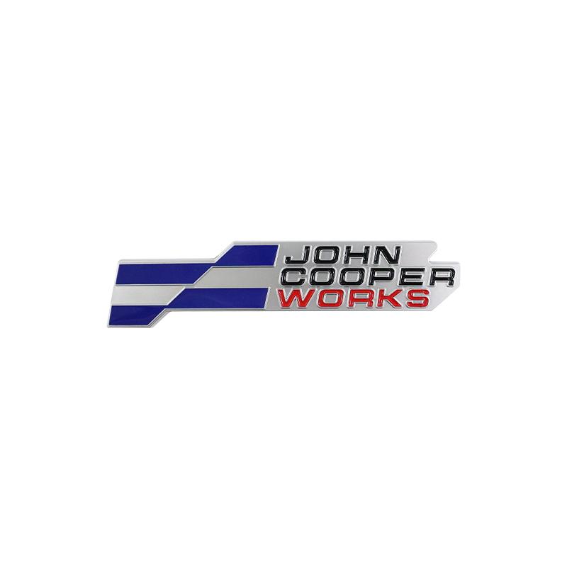 JOHN COOPER WORKS New Badge Car Stickers for BMW MINI JCW Metal Refit Rear Trunk Logo Personality Body Grille Nameplate Mark Or2