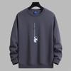 Astronaut Pattern Man's Round Neck Sweatshirt Fashion Casual Long Sleeve Large Size Hoodie