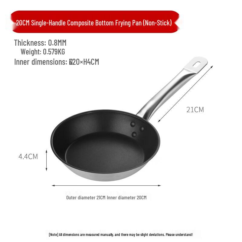 

LIEI 20cm Non-Stick Aluminum Frying Pan