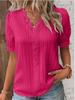Summer 2026 New Vacation Fashion Cutout Short-sleeved Shirt, Women's Shirt