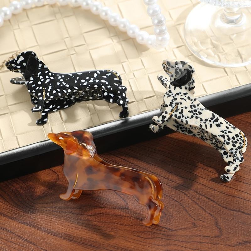 Stylish Acetate Dachshund Hair Clip Elegant Hairpin Fashion Accessory Costume Hairpiece For Women Girls
