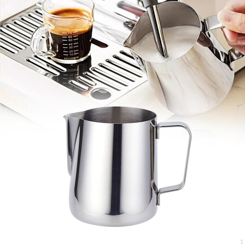 Frothing Jug for Milk, Latte Art Equipment, Stainless Steel Espresso Cup Coffee And Tea