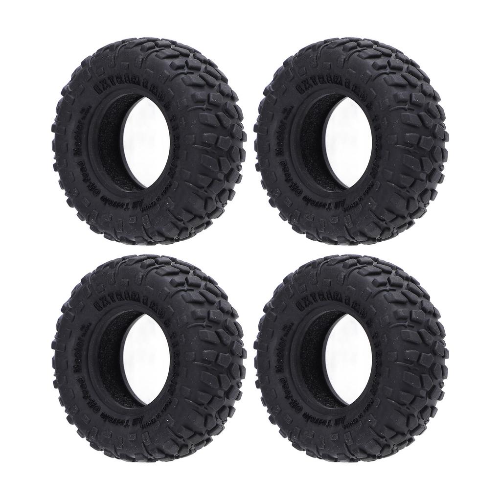 4 STÜCKE RC Modellauto Reifen 1,0 Zoll 55x19mm Gummi RC Crawler Autoreifen für Axial SCX24 FMS FCX24 AX24