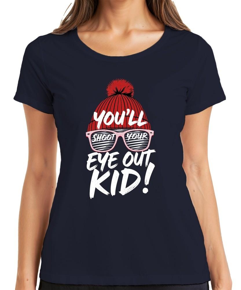 Youll Shoot Your Eye Out Kid Cult Movie Christmas Hat Retro Unisexs Tshirt S