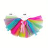 Tutu Skirt Chickens Ducks Geese Handmade Netting Ruffled Pet Costume Colorful Vertical Stripe Half
