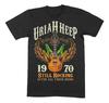 Unisex-Shirt Baumwolle Oversize Große Größe Neu T-Shirt Uriah Heep Still Rocking Lizenziert Für Männer