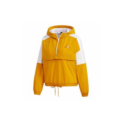 Lässige Sport-Anorakjacke mit halbem Reißverschluss für Damen, Gold, GM1470